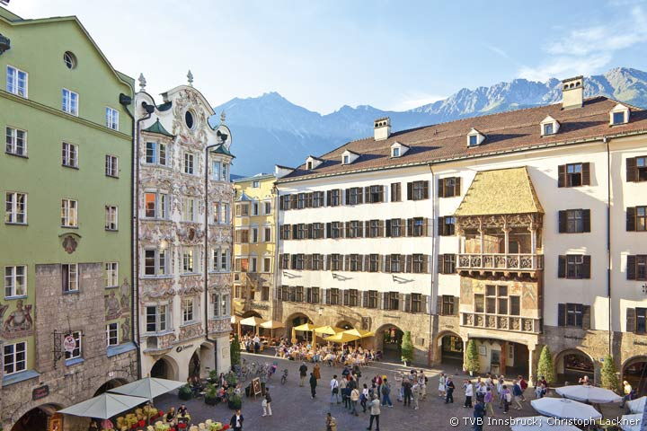 The picturesque old town of Innsbruck