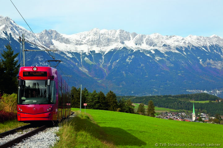 The Stubaital train takes you to Innsbruck