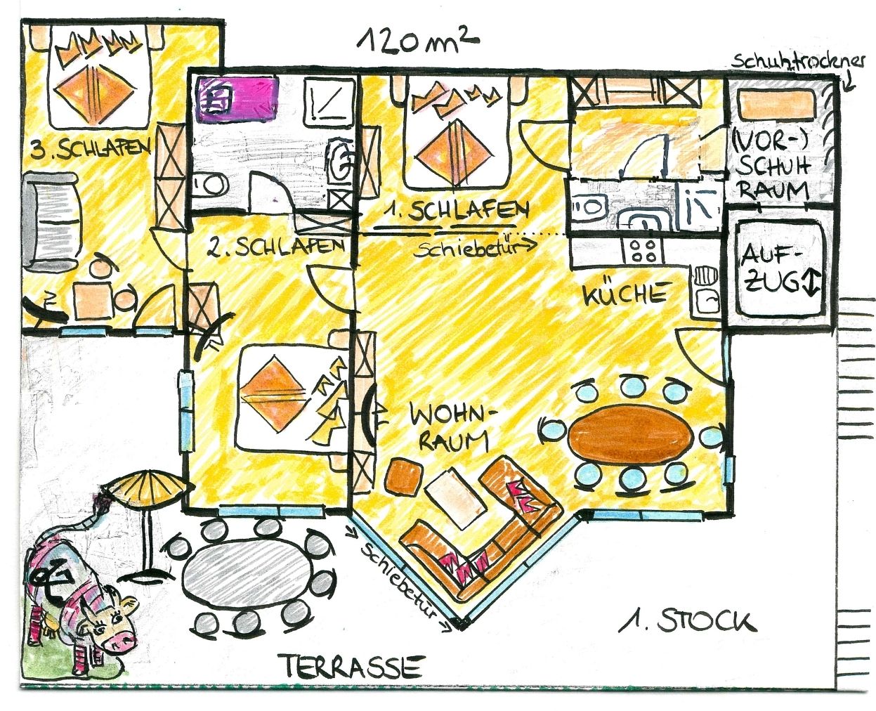 Grundriss Ferienwohnung 5 Floor Plan Apartment 5